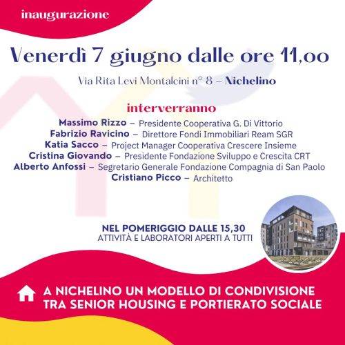 Venerdì 7 giugno, festa di inaugurazione del Social Housing Debouché